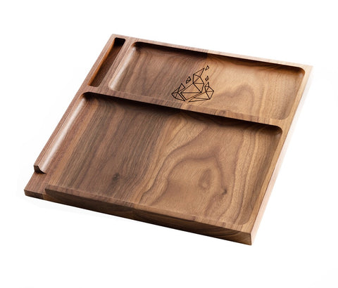 YAKETA WALNUT ROLLING TRAY - High Grade Vape