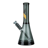 SMOKED GLASS WATER PIPE W/GOLD STRIPE DECAL - High Grade Vape