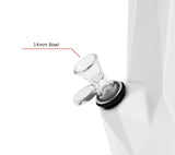 14MM HEXAGON BOWL & DOWNSTEM W/SILICONE SEAL - High Grade Vape