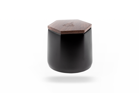 MALUA CONCRETE JAR W/WALNUT LID - High Grade Vape