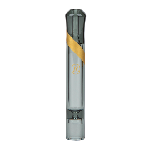 SMOKED GLASS TASTER W/GOLD STRIPE DECAL - High Grade Vape