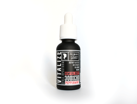 VITALIZE ORGANIC CBD TINCTURE DROPS | PEPPERMINT - High Grade Vape