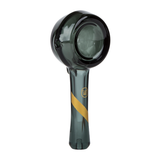 SMOKED GLASS SPOON PIPE W/GOLD STRIPE DECAL - High Grade Vape