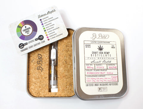 PJ PURE DISTILLATE - 0.5G CBD VAPE PEN CARTRIDGE UNCUT 250MG (NO PG, PEG, VG, MCT) - High Grade Vape
