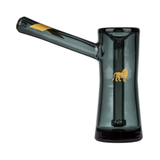 SMOKED GLASS BUBBLER W/GOLD STRIPE DECAL - High Grade Vape